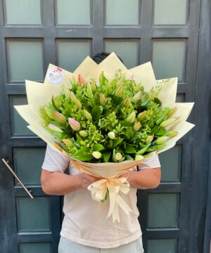 40 tulipanes en ramo