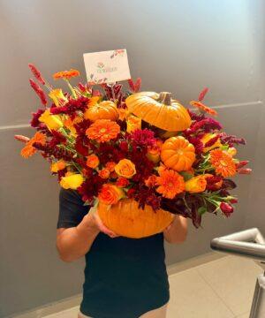Calabaza llena de luz